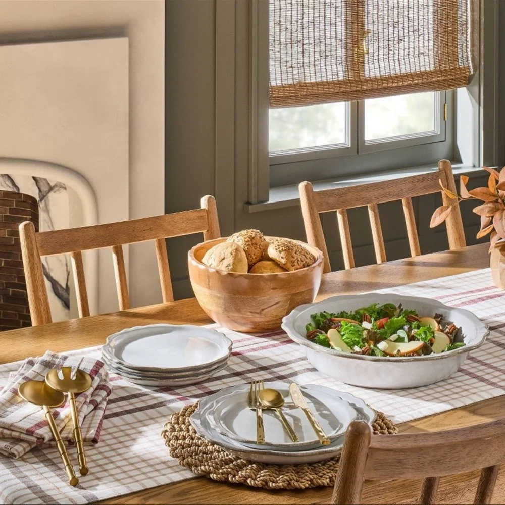 Hearth & Hand Brass Finish Salad Fork and Spoon 2 piece Set